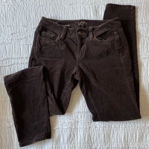 Ann Taylor Loft Modern Skinny Velvet Pants